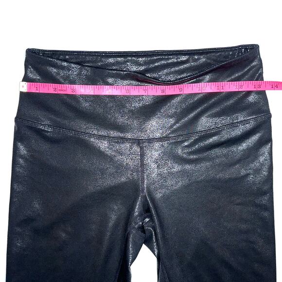 Z by Zella High Waisted Daily 7/8 Metallic Laminated Leggings Size Small - Picture 11 of 13
